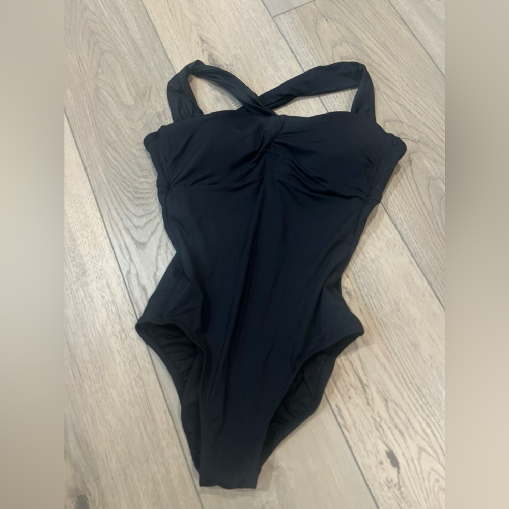 New Jantzen Black One Piece Swimsuit